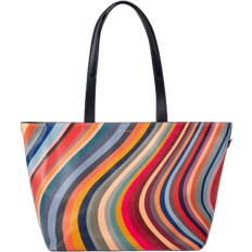 Paul Smith Toteväskor Paul Smith Swirl Striped Leather Tote Bag - Multicolour