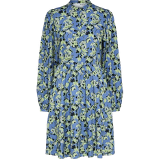 14 - Blommiga - Korta klänningar Selected Jana Floral Mini Dress - Ultramarine