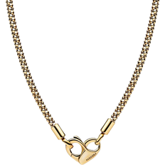 Pandora Guld Halsband Pandora Moments Studded Chain Necklace - Gold