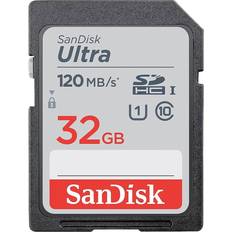 SanDisk 32 GB Minneskort SanDisk Ultra SDHC Class 10 UHS-I U1 120MB/s 32GB