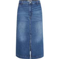 Part Two Dam - Midiklänningar Kläder Part Two Calia Plain Denim Midi Skirt - Medium Blue