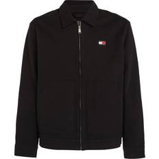 Tommy Hilfiger Herr - Stretch Ytterkläder Tommy Hilfiger Zip-Thru Logo Embroidery Regular Trucker Jacket - Black