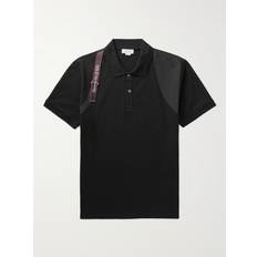 Alexander McQueen T-shirts & Linnen Alexander McQueen Harness cotton polo shirt black