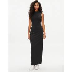 Tommy Hilfiger Långa klänningar Tommy Hilfiger Mock Turtleneck Maxi Bodycon Dress BLACK