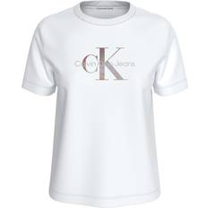 Calvin Klein Bomull - Dam - Vita T-shirts Calvin Klein T-shirt Weiß Figurbetont für Damen