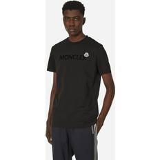 Moncler Bomull T-shirts & Linnen Moncler Lettering Logo T-Shirt Black