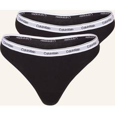 Calvin Klein Svarta Trosor Calvin Klein Thong 3pk Black