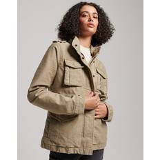 Superdry Bomberjackor - Dam Ytterkläder Superdry VINTAGE M65 JACKET W5011524A Canyon Sand KVINNOR, Canyon Sand