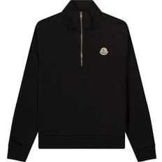 Moncler XS Kläder Moncler Quarter Zip Sweatshirt Black