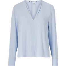 16 - Dam Blusar Tommy Hilfiger Viscose Crepe Relaxed Blouse BREEZY BLUE