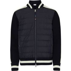 Moncler Herr - S Jackor Moncler Contrast Rib Padded Cardigan Navy