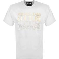 Versace Jeans Couture T-shirts Versace Jeans Couture Upsidedown Gold Logo White