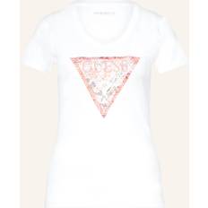 Guess T-Shirt mit Schmucksteinen WEISS