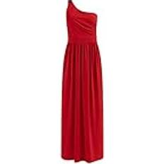 Långa klänningar på rea NALLY Dam One-Shoulder maxiklänning 19227027-NA02, röd, M, röd