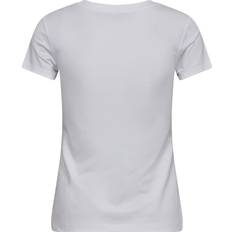 Calvin Klein Bomull - Dam - Vita T-shirts Calvin Klein Slim Organic Cotton Logo T-shirt White