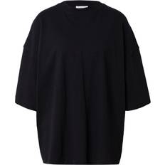 Topshop Dam T-shirts & Linnen Topshop – Svart t-shirt oversize med sänkt axelsöm-Svart/a