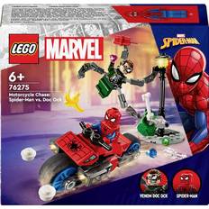 Lego Leksaker Lego Marvel Motorcycle Chase Spider Man Vs Doc Ock 76275