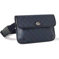 Gucci Herr Väskor Gucci Ophidia GG Small canvas belt bag blue 90CM