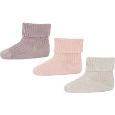 mp Denmark Ida Glitter Socks 3-pack - Rose Dust (99031-853)