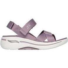 Skechers 4 - Lila Tofflor & Sandaler Skechers Go Walk Arch Fit Strappy Sandals Lavender, Purple, 6, Women