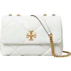 Tory Burch Small Kira Diamond Quilt Convertible Shoulder Bag - Blanc