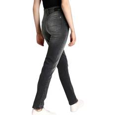 MAC melanie damen jeans straight-leg denim-hose feminine-fit 84119467 anthrazit Grau