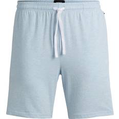 Herr - Jersey Shorts BOSS Stretch-cotton shorts with drawstring waist and embroidered logo Light Blue