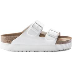 Birkenstock Vita Sandaler Birkenstock Arizona Platform Vegan - White