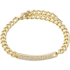 Zink Armband Pilgrim Heat Chain Bracelet - Gold/Transparent
