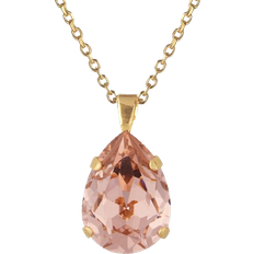 Caroline Svedbom Classic Drop Necklace - Gold/Vintage Rose