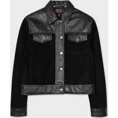 Paul Smith Dam Ytterkläder Paul Smith PS Women's Black Suede Contrasting Western Jacket