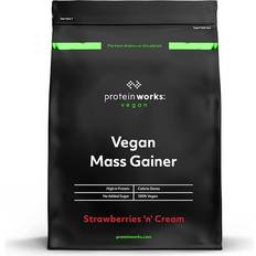 Risproteiner Gainers The Protein Works Vegan Mass Gainer Strawberry 2kg