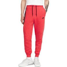 Nike Herr - Röda Byxor & Shorts Nike Sportswear Tech Fleece Men's Joggers - Light University Red Heather/Black