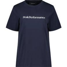 Peak Performance Dam T-shirts & Linnen Peak Performance Big Logo W t-shirt BLUE SHADOW Dam