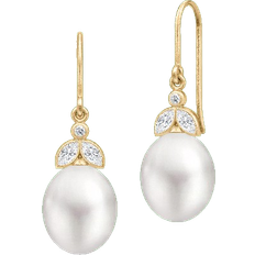 Julie Sandlau Örhängen Julie Sandlau Tasha Earrings - Gold/Pearls/Transparent