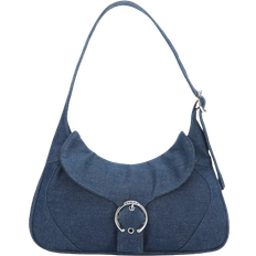 Silfen Studio Thea Buckle Shoulder Bag - Dark Blue