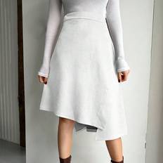 Shein Kjolar Shein Women'S Irregular Hemline Midi Length Skirt
