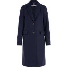 Tommy Hilfiger Classics Single Breasted Wool Coat - Desert Sky