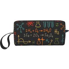 Beeoficepeng Educational Chemistry Equation Experiment Makeup Bag - Black