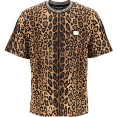 Dolce & Gabbana T-shirts & Linnen Dolce & Gabbana Leopard Print T Shirt With