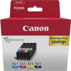 Canon Cyan Bläck & Toner Canon CLI-551 (Multi-Pack)