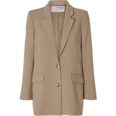 12 - Dam Kavajer Selected Rita Relaxed Fit Blazer - Camel