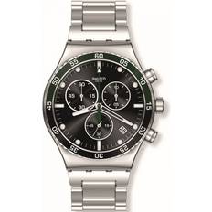 Swatch Kronografer Armbandsur Swatch Dark Green Irony (YVS506G)