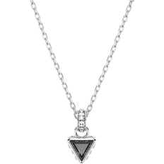 Swarovski Justerbar storlek Halsband Swarovski Stilla Pendant Necklace - Silver/Black/Transparent