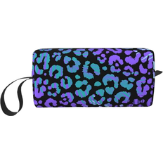 Dam - Vattentät Sminkväskor Beeoficepeng Leopard Exotic Animal Print Makeup Bag - Black