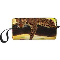 Beeoficepeng Funny Leopard Portable Makeup Bag - Multicolour