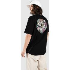 Santa Cruz – Svart t-shirt med rostryck baktill-Svart/a