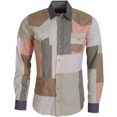 Dolce & Gabbana Cotton Patchwork Slim Shirt - Multicolor