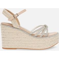 Silver Espadriller Steve Madden Women's Wedged Espadrille Sandals Rhinestone