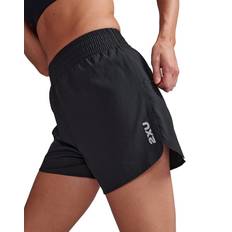 2XU Dam - Elastan/Lycra/Spandex Shorts 2XU Women's Aero Hi-Rise Shorts, XS, Black/Silver Reflective